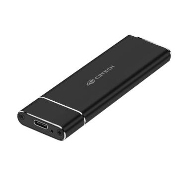 Imagem de Case para SSD M.2 NVMe - USB-C - Cabo Incluso - Preto - C3Tech CH-M200
