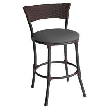 Imagem de Banqueta Baixa Pisa Estofada para Balcão Baixo Gourmet