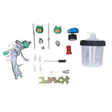 Imagem de Pistola de pulverização de hvlp alta atomização por gravide Profissional A arma de pulverização de tinta com 20 onças de xícara de 1,4 mm de 1,7 mm de 2,0 mm para o reparo de