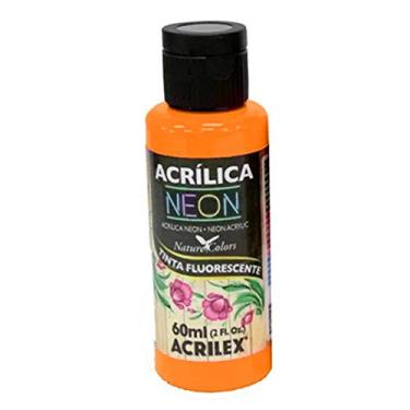 Imagem de Tinta Acrílica Neon 60 ml Acrilex Avulso Laranja 105