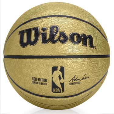 Imagem de Bola De Basquete Wilson NBA Alliance Autograph Gold Edition Tam 7