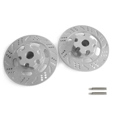 Imagem de AMZRC 2 peças 8569 cubos de roda hexagonais rotores de freio a disco liga de alumínio para Traxxas 1/7 Unlimited Desert Racer UDR 85076-4 85086-4 peça de carro RC