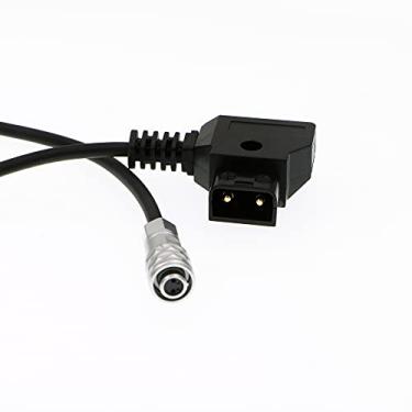 Imagem de Uonecn Cabo de alimentação para Blackmagic Pocket Cinema Camera 4K e Gold Mount V Mount Cabo enrolado de bateria BMPCC 4K Weipu 2 pinos fêmea para torneira P