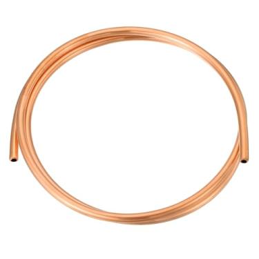 Imagem de MECCANIXITY Tubo de cobre T2 0,31 polegadas ID x 15/32 polegadas OD x 3 pés, 99% cobre puro tubo de refrigeração tubo de bobina flexível sem costura para sistema HVAC, ar condicionado, geladeira