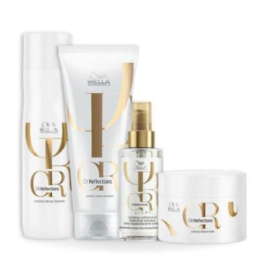 Imagem de Wella Oil Reflections Sh 250ml + Cond 200ml + Masc 150ml + Oleo Light 