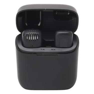 Imagem de RiToEasysports Microfone Sem Fio Lavalier, Clipes de Redução de Ruído No Microfone de Lapela Com Casos de Carregamento para Gravação de Vídeo Entrevista Vlog Live Streaming