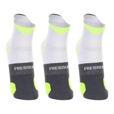 Imagem de Meia Lupo 15424 Running Power Fit Anti Bolha Kit 3 pares, Branca, 37-4