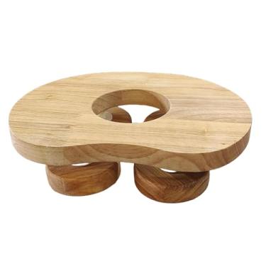 Imagem de Ioensy Apoio de cabeça para sauna com disco giratório, almofada de pescoço, suporte moderno para costas, acessório ergonômico e leve para sauna a vapor em