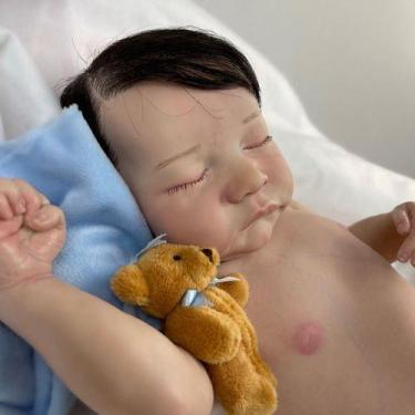 Imagem de Bebe Reborn Menino Dormindo Pronta Entrega Realista  - Ana dolls