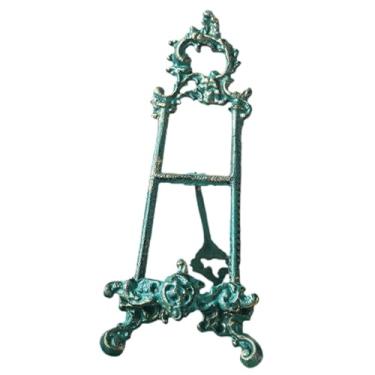 Imagem de Ｂｅｓｇａ Suporte de cavalete versátil portátil, suporte de ferro com moldura azul para mesa de cozinha, armário de mesa de arte para aniversários, S