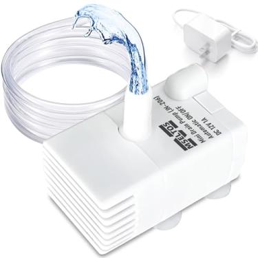 Imagem de Bomba de depósito pequena automática com sensor de água, 2,5 m de elevação 70 GPH 115V/230V mini bomba condensada com interruptor de flutuação, remoção de água para desumidificador, ar condicionado