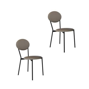 Imagem de Cadeira Vintage Elipse Fixa C-4 Pes 430 X 535 X 860 Mm C-2 Un. Cn.venus Cinza Cn.venus Cinza