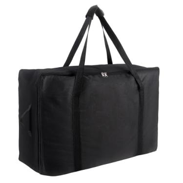 Imagem de Klmnop Bolsa de armazenamento dobrável para colchão, bolsa de transporte portátil Oxford 600D com zíper e alças para cama de hóspedes dobrável em três dobras (serve para colchões Twin e Twin GG de 15