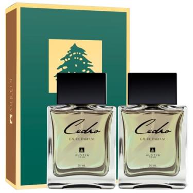 Imagem de Kit com 2 Perfumes Masculino Árabe Amadeirado Intenso Cedro 50ml Longa Duração Sofisticado Eau Parfum