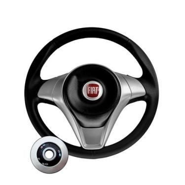 Imagem de Volante Fiat Palio Uno Siena Strada Fiorino Marea Ducato - Compatível 
