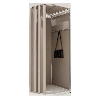 Imagem de Loja de roupas simples, provador, loja de roupas, provador, vestiário dobrável com cortina de sombreamento, proteção temporária de privacidade para boutiques, escritório, vestiário portátil
