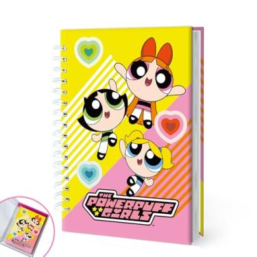 Imagem de Lindos cadernos espirais de capa dura rosa, diário organizador inspirado em trio de super-heróis, caderno de produtividade para escola, trabalho, meninas, adolescentes, mulheres, cadernos adoráveis