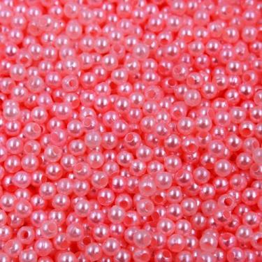 Imagem de PÉROLA DE ABS LISA Nº 03 20G PEROLA 3MM - LADEIRA BIJUTERIAS, Rosa chi