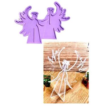 Imagem de R576 Molde de silicone anjo pequeno resina decorar - confeitaria dos m