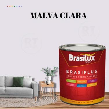 Imagem de Tinta de Parede Semi Brilho Roxo 800ml Brasiplus Acrilica Lavável. - B