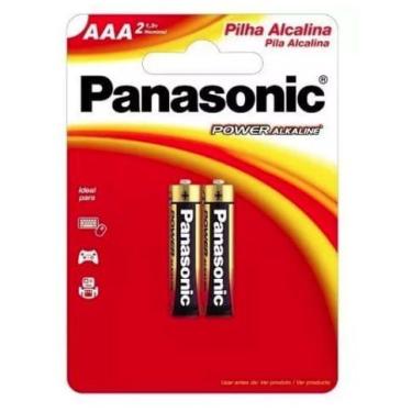 Imagem de Pilha Alcalina PANASONIC (AAA) Palito Cartela com 2Un