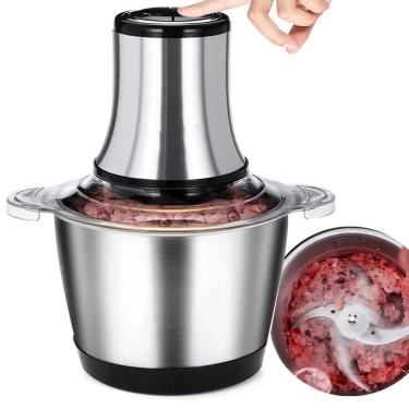 Imagem de Processador Alimentos Eletrico Moedor Carne Frutas Verduras Legumes Triturador Comida Cozinha Tempero Coçao Restaurante