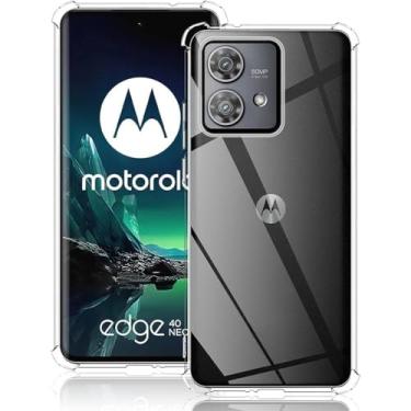 Imagem de [GL CASES] Capinha Moto Edge 40 NEO Capa Motorola Moto Edge 40 NEO Slim Clear Anti Impacto Reforçada Silicone Transparente Case Flexível Anti Choque Encaixe Preciso Com Proteção Para Câmera e Tela