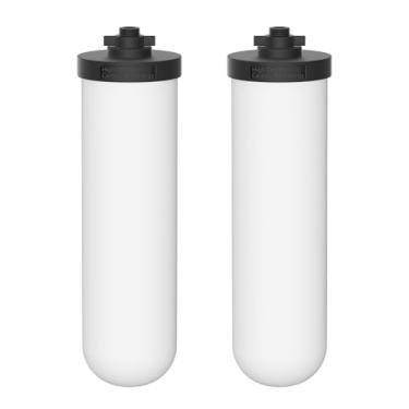 Imagem de Pacote com 2 velas de filtro de água de cerâmica de 17 cm W9121226 compatível com britânico Berkefeld Doulton Ultra Sterasyl Authentic Gravity PFAS (PFOA e PFOS) Redução 8674, sistemas de filtragem de