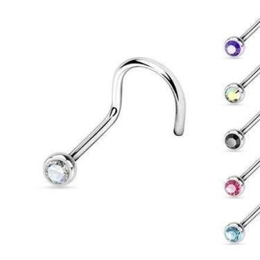 Imagem de Piercing Nostril Nariz Aço Cirúrgico 316 - Alta Qualidade, Bolinha, Pu