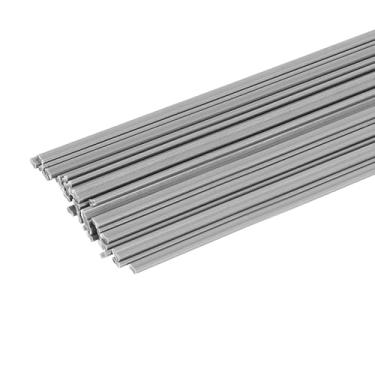 Imagem de HARFINGTON 5 conjuntos (10 peças) hastes de solda de plástico 50,8 cm tiras de soldagem de PVC para para-choques de carro, caiaque, reparo diário, para-choques de plástico, cinza