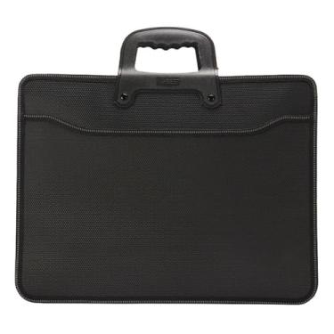 Imagem de Bolsa de documentos A4 bolsa de laptop de grande capacidade pasta multicamadas pasta de armazenamento de reunião bolsa de arquivo de escritório suporte de documentos (grande)