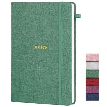 Imagem de TSFPapier Journal Notebook College Ruled Diary for Writing A5 Hardcover Notepad Office & School Supplies Dark Green