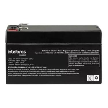 Imagem de Bateria Chumbo-ácido 12V 1,2Ah p/ Central de Alarme XB 1212 - Intelbra