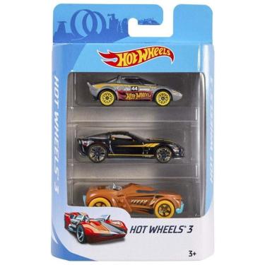 Imagem de Hot Wheels K5904 Conjunto de Carros Básicos Hot Wheels 3 Pacotes,Mattel