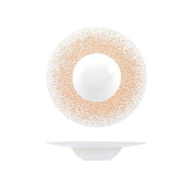 Imagem de Prato de serviço de cerâmica chapéu de palha prato hotel restaurante premium sentido espaguete prato de sopa criativo prato de vegetais tigela de salada doméstico pratos (C)