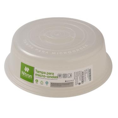 Imagem de Tampa Para Microondas 7,5x26Cm Plastica livre BPA Tampa Protetora Alimento Plástico
