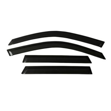 Imagem de GRJQRKHZ Defletor de janela lateral de carro para Hy&undai Ioniq 2017-2022 Weathershied viseira de porta vento sol proteção chuva janela lateral defletores de vento