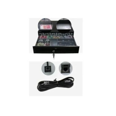 Imagem de Gaveta de dinheiro eletrônica GDEV-1022 8 notas 5 moedas pretas