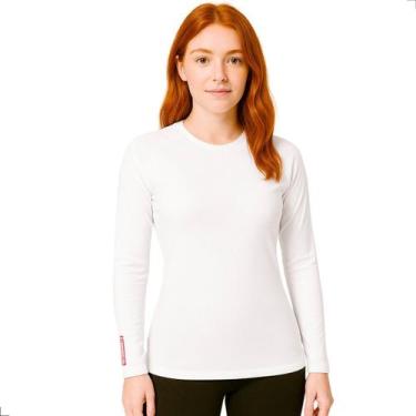 Imagem de Camisa Térmica Feminina Proteção Uv 50 segunda Pele Tempestal, Branco,