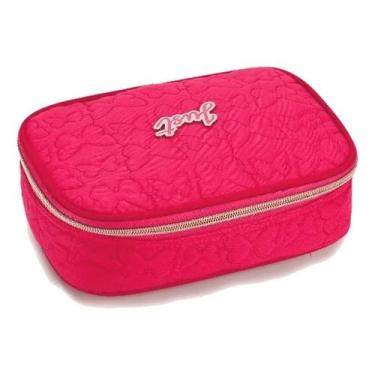 Imagem de Estojo Box Escolar Just Infantil Feminino - Denlex, Rosa, M