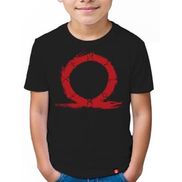 Imagem de Camiseta Infantil God Of War - King of Geek, Preto, 10
