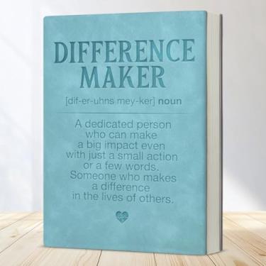 Imagem de Caderno de diário para fazer diferenças, presentes de agradecimento para colegas de trabalho, chefe e mentor, caderno de definição de criador de diferenças, presentes de apreciação de funcionários