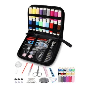 Imagem de Kit de costura 86 peças, presentes para mãe, avó, mulheres, homens, adultos, acessórios de suprimentos de costura portáteis contêm linha, agulhas, tesouras, itens essenciais para quarto de dormitório