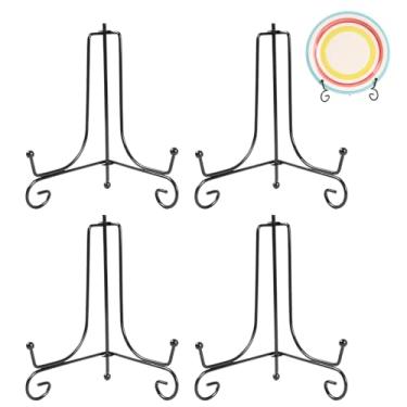 Imagem de Suportes de placa para porta-retratos de exibição de metal pequeno suporte de cavalete para livro