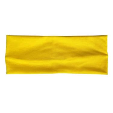 Imagem de Bandanas esportivas modernas para mulheres, elásticas, macias, antiderrapantes, para treino diário, corrida, esportes, ioga, amarela