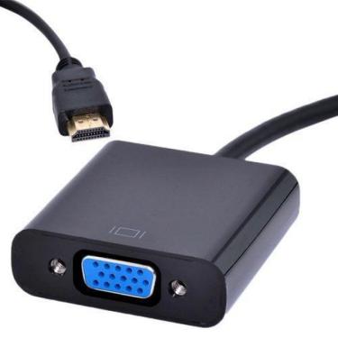 Imagem de Cabo Conversor Hdmi Para Vga Femea Ps3 Projetor Monitor Vga