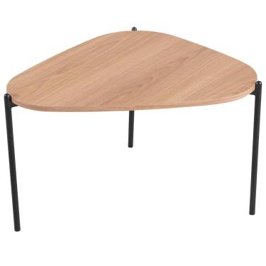Imagem de Mesa de Centro Para Sala de Estar Pés Metálicos Alta Adek A03 Hanover Preto - Lyam Decor