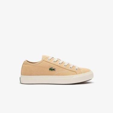 Imagem de Tênis Lacoste masculino Backcourt, 39, Marrom claro, Off white