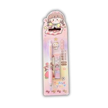 Imagem de Kit Escolar Lapiseira Rosa Sweet Funny 0,5mm com Grafites