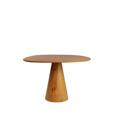 Imagem de Mesa de Jantar Orgânica para 2 Lugares Sollus 90 cm - Freijó